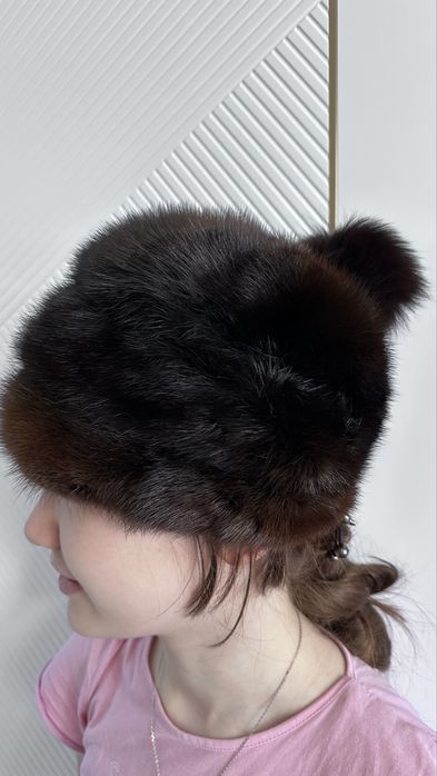Норковая шапка женская