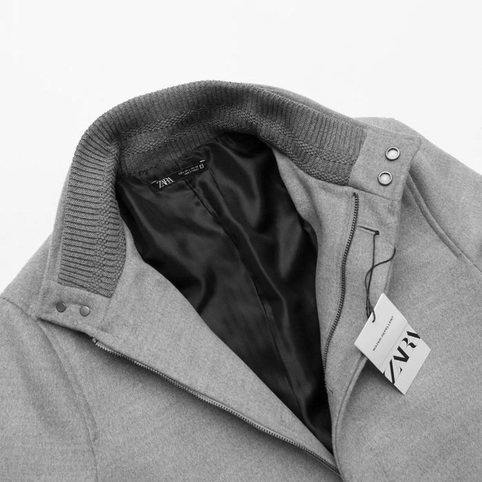 Palton barbati Zara, gri, NOU, marimea L/42