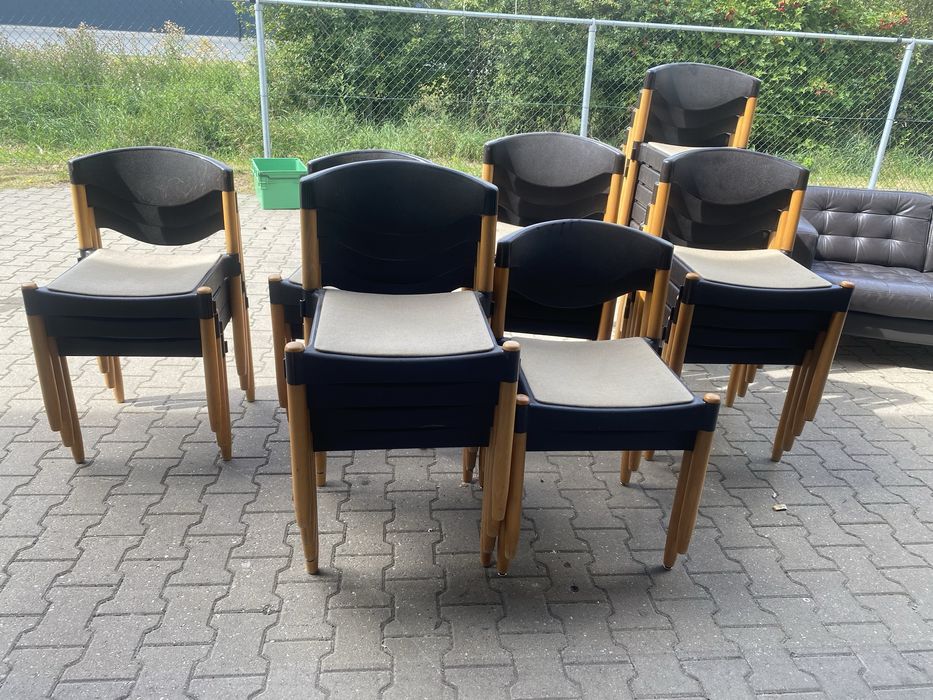 Scaune lemn/plastic made in Germany, calitative si practice, multe buc