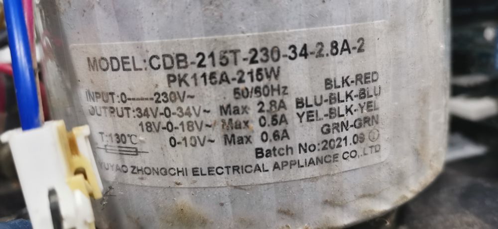 Transformator toroidal 2x34v 2x18v 10v boxă wireless