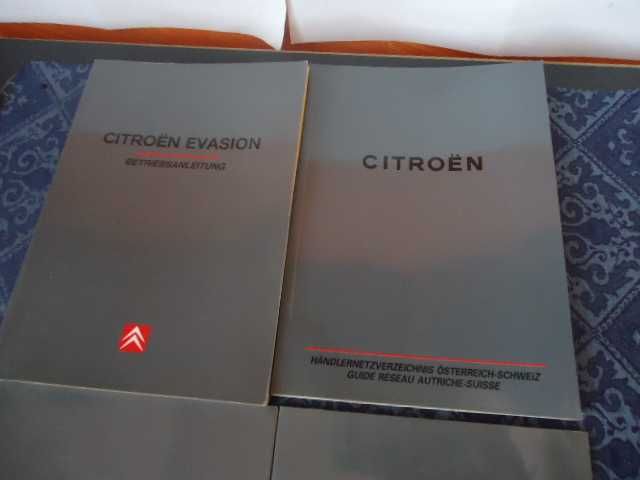 Citroen Evasion инструкции, упътване Ситроен Евазион