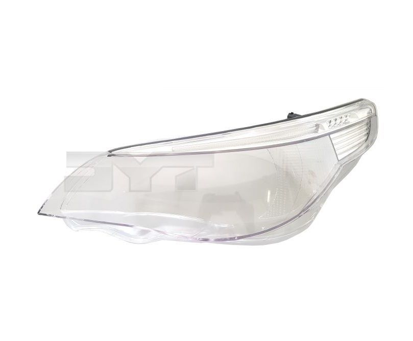 Dispersor far, geam BMW Seria 5 (E60/E61), 06.2003-03.2007, TYC, fata, stanga/dreapta, numai faruri cu halogen; din plastic;