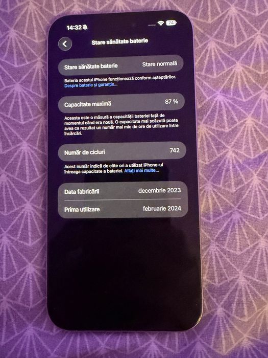 Vand iphone 15 PRO MAX Natural Titanium