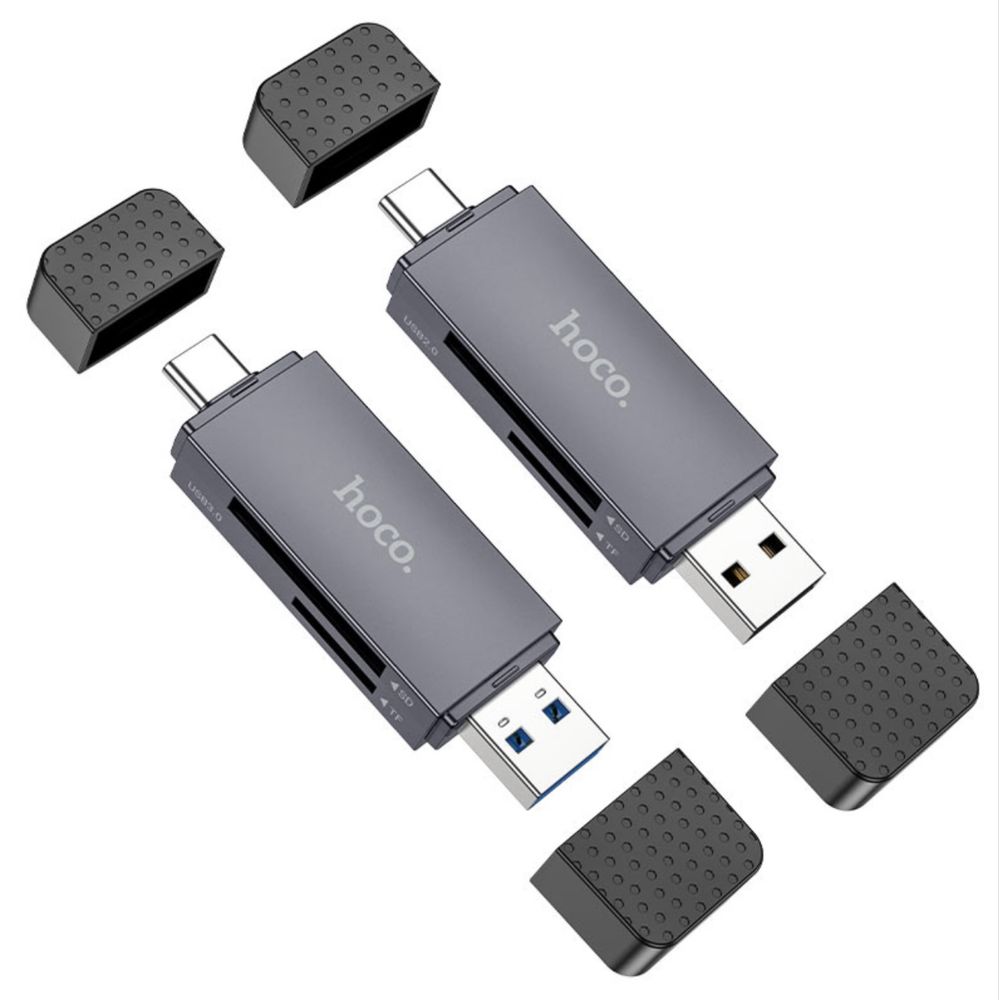 Кард ридер Hoco HB45 Spirit USB-A + Type-C 2.0 или 3.0