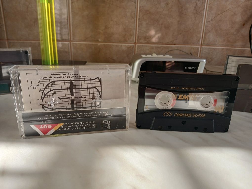 Lot de 3 casete audio Sony UX-PRO și EMTEC CS II