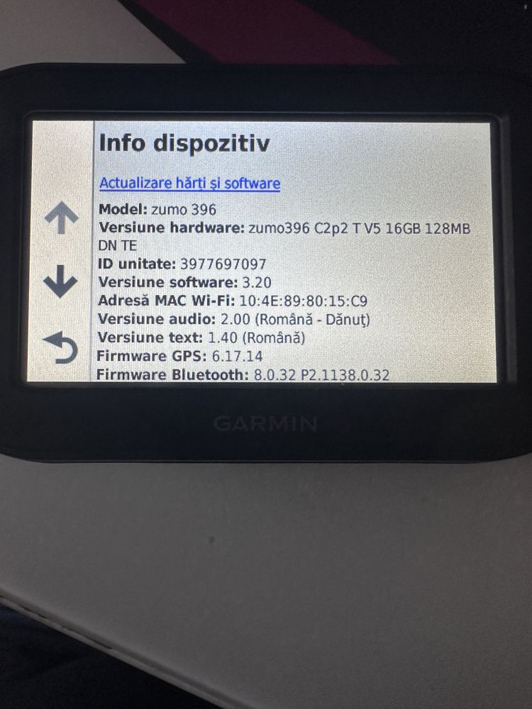 GPS Garmin zumo 396