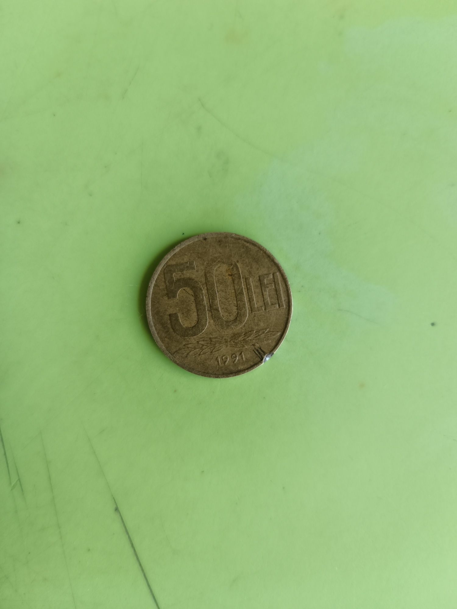 Vând moneda 50 lei anul 1991