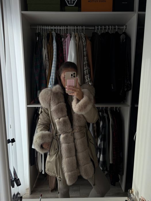 Geacă Parka cu blană naturală