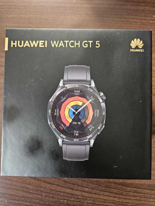 Smartwatch Huawei GT 5 46mm + casti Huawei FreeBuds 5i Black