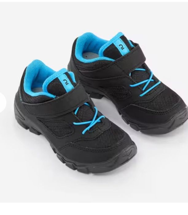 Încălțăminte joasă cu bandă cu arici drumeție Mărimi 34 Negru Băieți