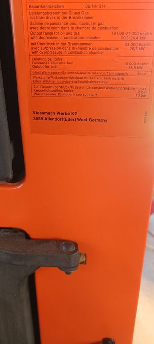 Vând centrala Viessmann pe ulei ars sau lemne