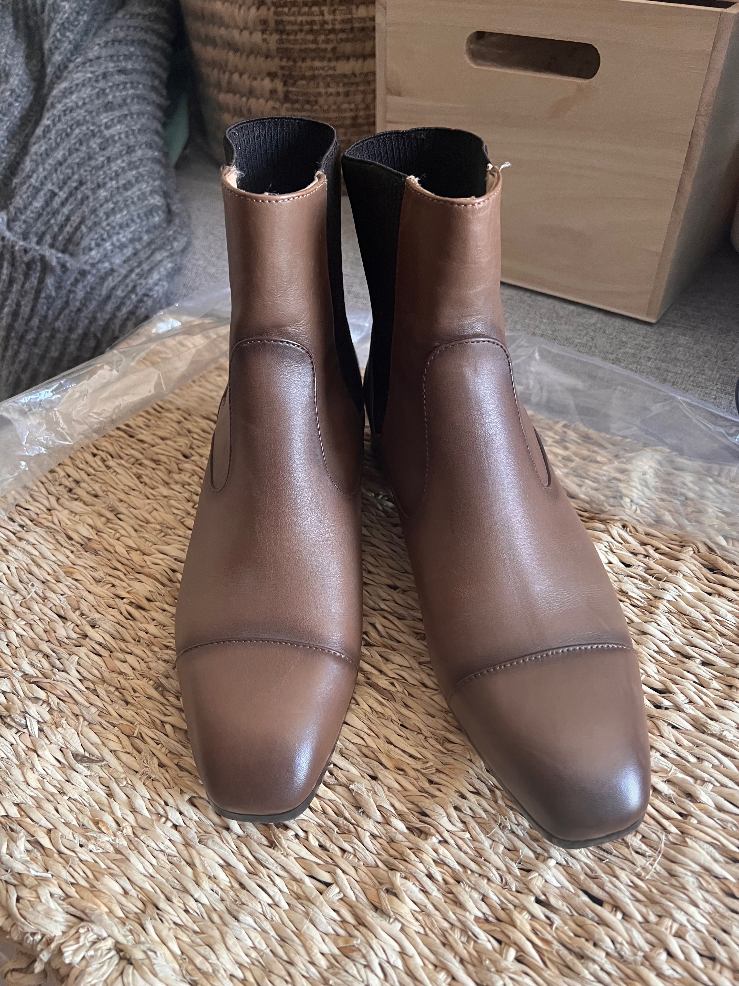 Botine noi Massimo dutti piele naturală 36