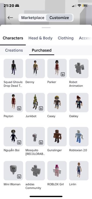 Продаю аккаунт роблоксе