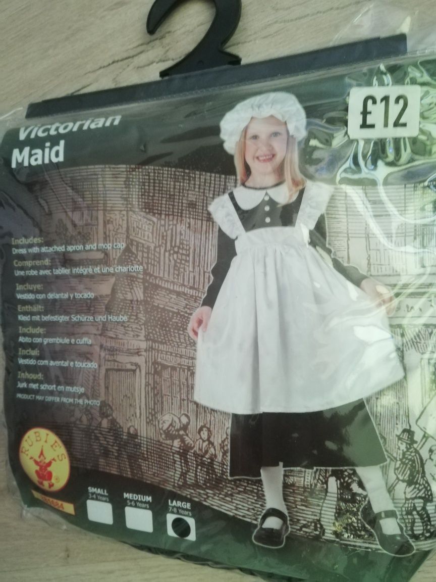 Нов детски костюм  за момиче Victorian maid