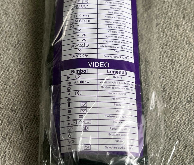 Telecomanda universala Alien 2555AA pentru TV si Video noua sigilata