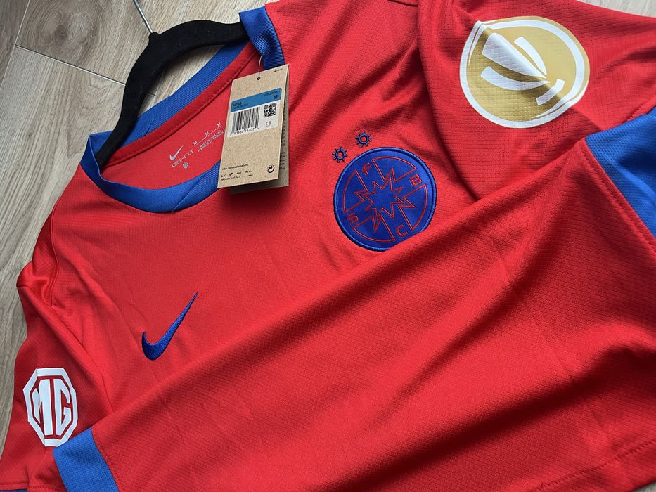 Tricou de fotbal FCSB Steaua Bucuresti cu Florin Tanase 10 marime M