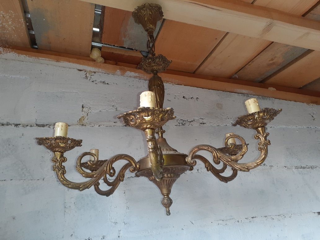 Candelabru bronz masiv