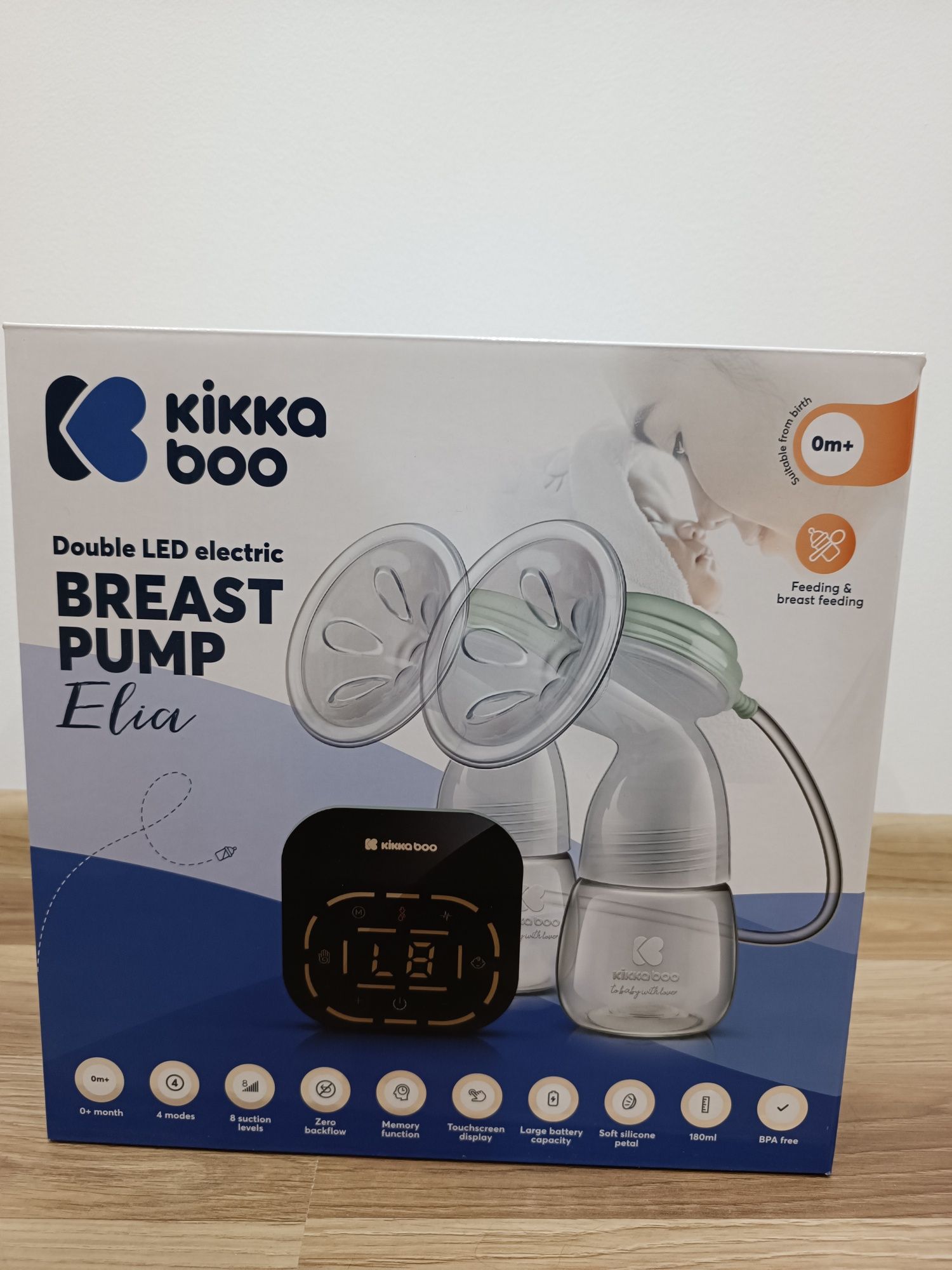 *НОВА* Двойна електрическа помпа за кърма Kikka Boo с LED дисплей Elia