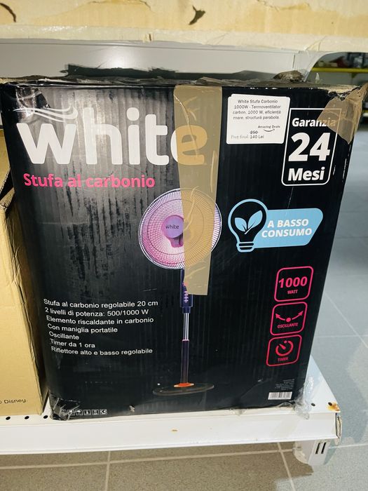 Termoventilator Carbon 1000W ,Eficienta Mare