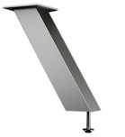 Consolă de bar Capri  Înclinare 60°  Oțel inox efect – 170 mm înălțime