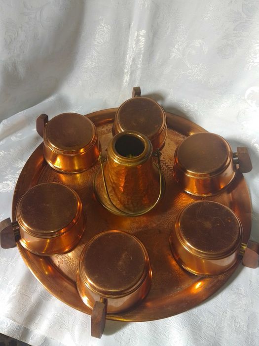 Меден Сервиз за - Кафе , Вино, Ракия - 8 части