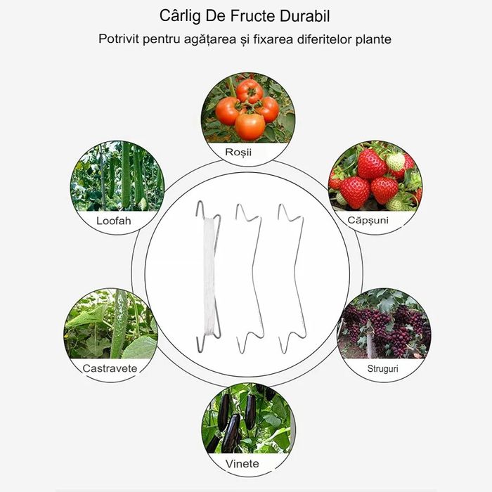 Set 25 buc carlige de palisare/sustinere profesional