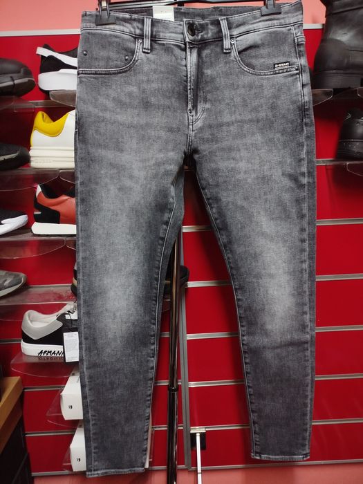 Оригинални дънки G-Star Raw Revend W32 W33 нови мъжки сиви skinny