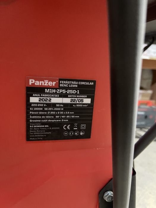 Vand Circular Panzer 2000w