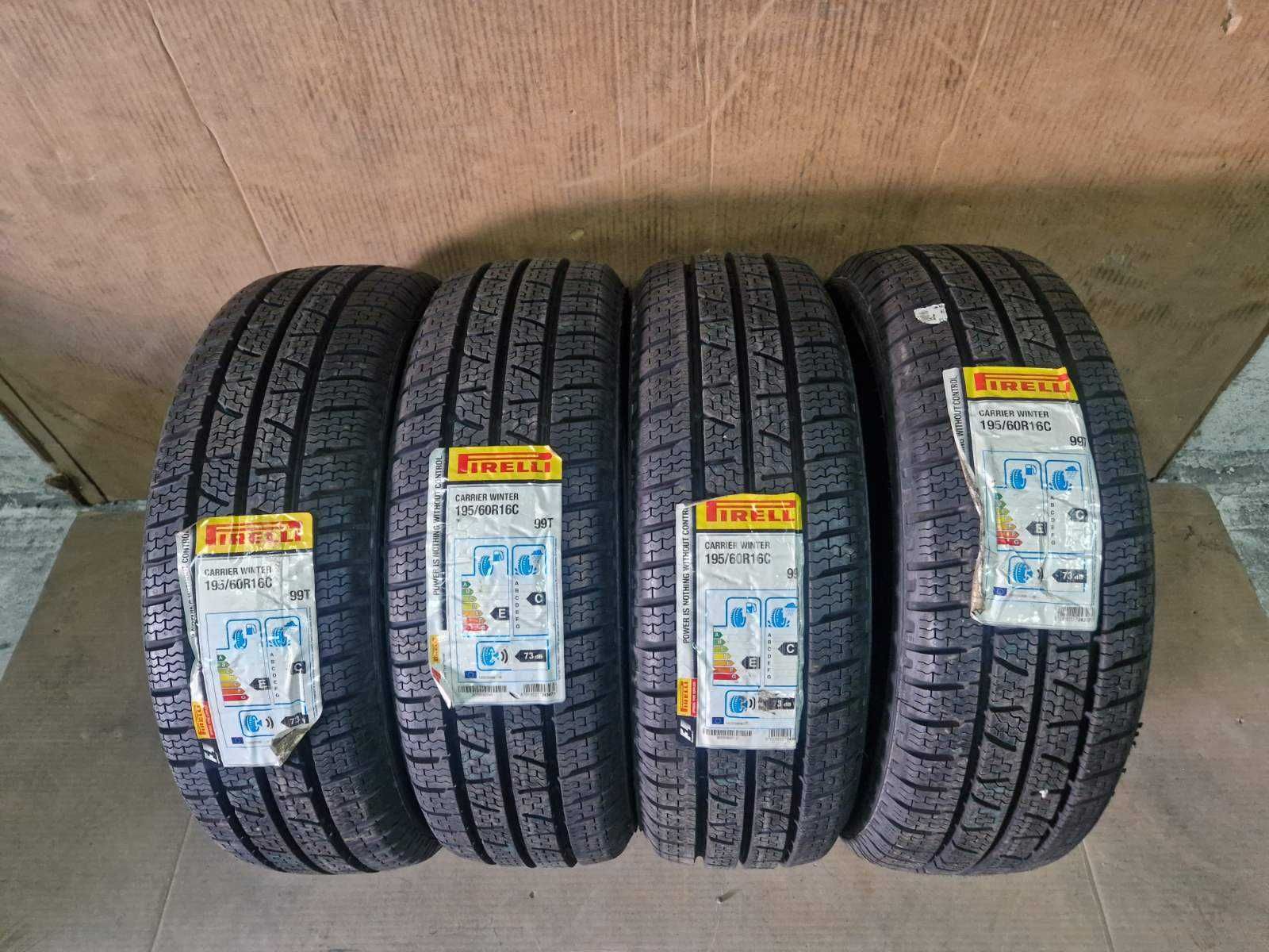 4 Pirelli R16C 195/60
нови зимни бусови гуми 
DOT3418