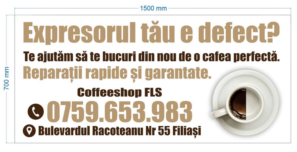 Vânzării și Reparații Expresore Cafea Boabe, Filiași Dolj