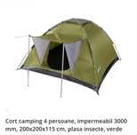 Cort camping  de 4 persoane ,verde.