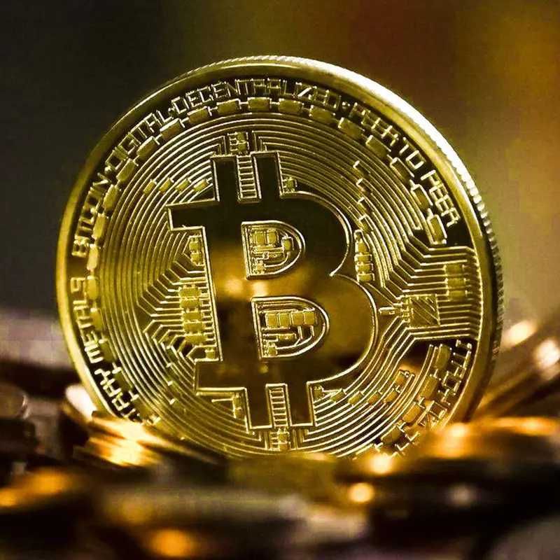 Колекционерска Биткойн монета. Bitcoin BTC