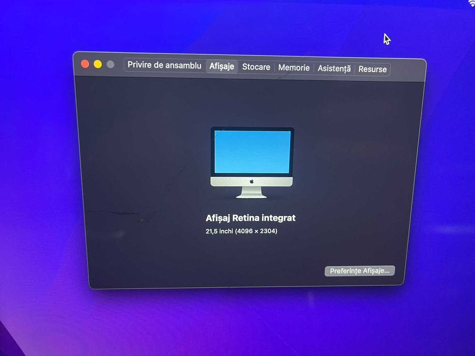 iMac 4K 21.5" 2019 A2116 I5 8500 8GB RAM 1TB Radeon Pro 560X 4GB