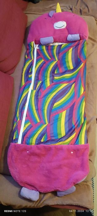 Sac de dormit cu perna, tip jucarie pt fetite