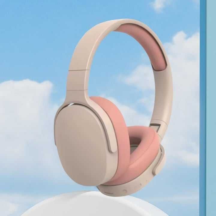 Аудио слушалки, безжични, Bluetooth 5.1, Потискане на шума, розово