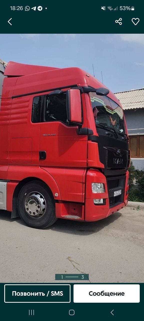 MAN TGX 18.440 + KRONE прицеп Сотилади