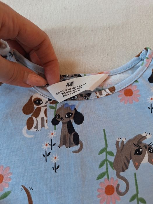 Нови роклички с дълъг ръкав размер 116 (5-6 години)