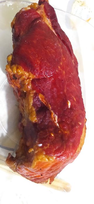 Мясо домашнего копчения.