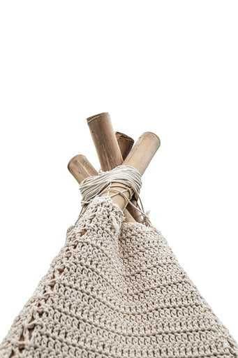 Шатра От Бамбук И Плетено Памучно Макраме