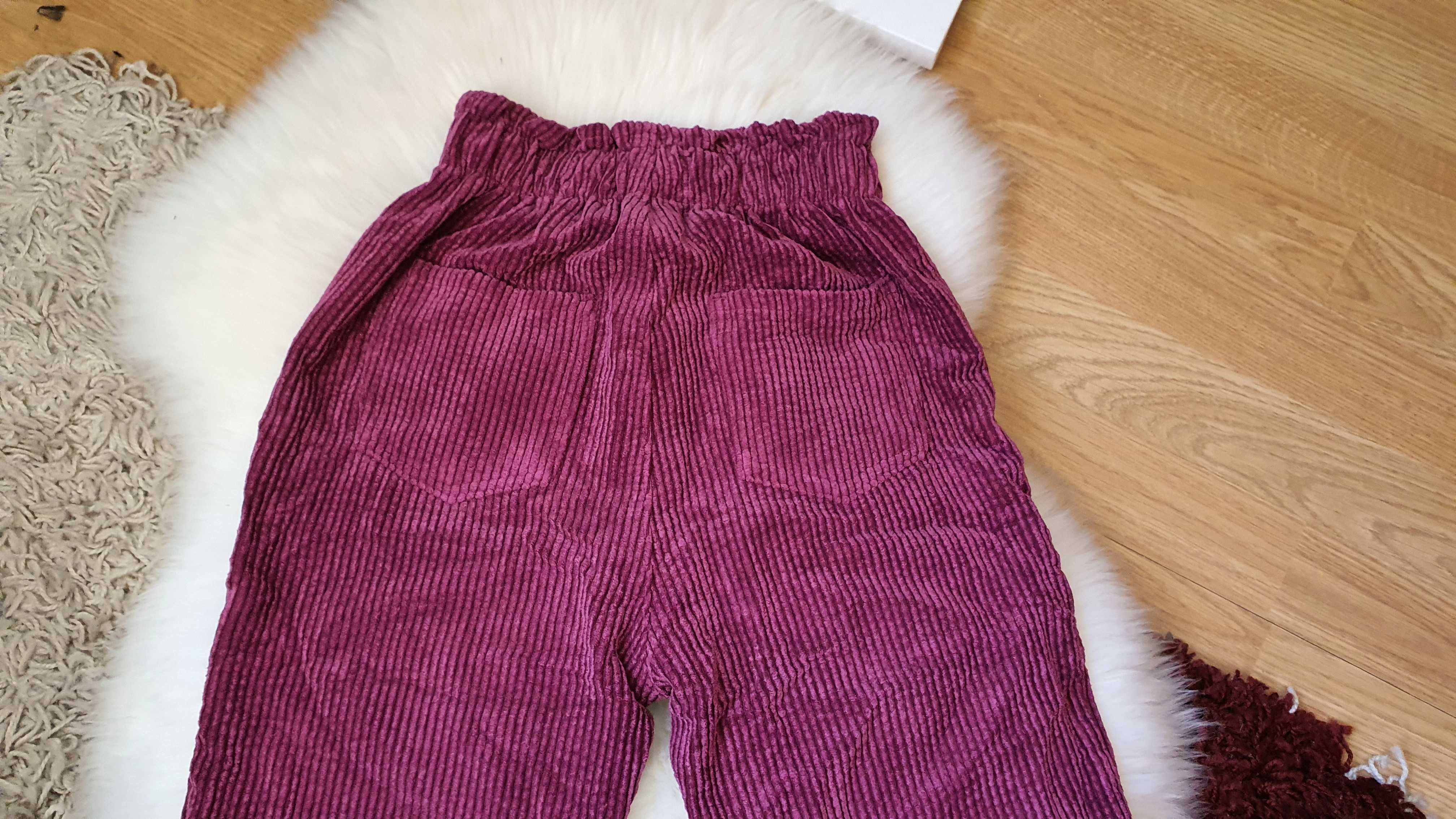 Pantaloni grosi din catifea raiata Zara varsta 10 ani