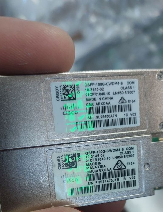 Transceiver/Modul Optic Cisco 100Gbase QSFP-100G-CWDM4-S 2Km SMF LC