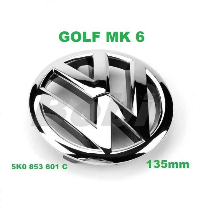 Емблема предна Фолксваген Голф 6 - 5K0 853 601 C / VW Golf MK6 - 135mm