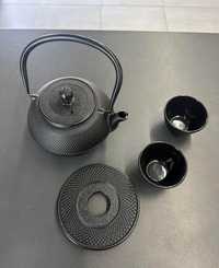 Set de ceai din fontă Echtwerk, ceainic de 1,1 l