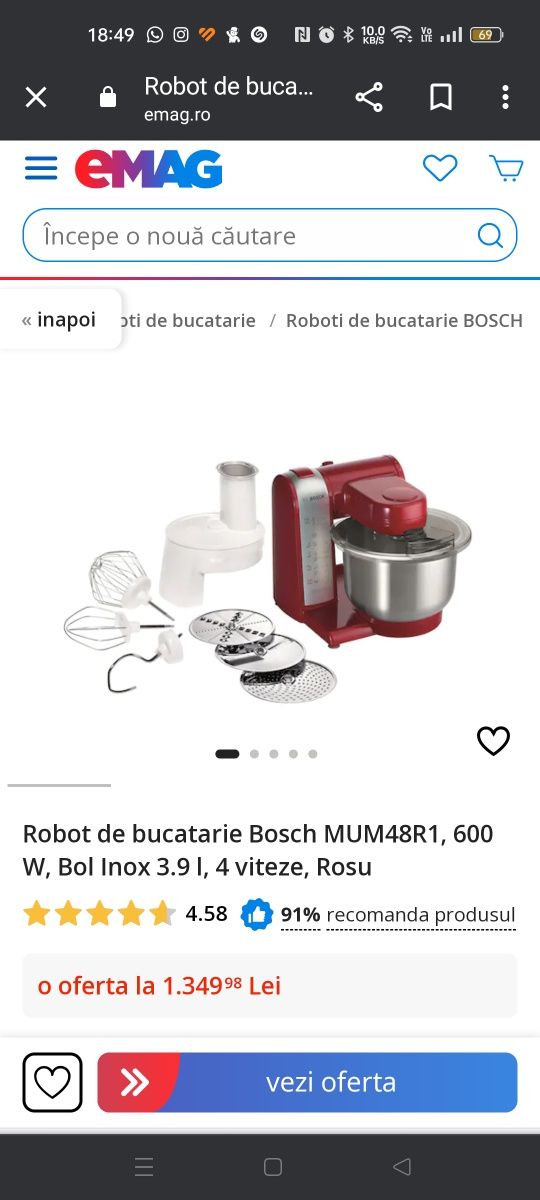 Robot bucătărie Bosh