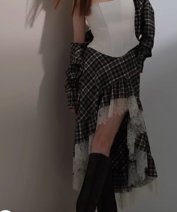 Карирана дълга пола Cliche