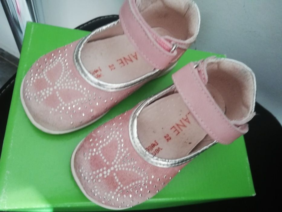 Pantofi roz din piele cu aplicatii strălucitoare masura 22