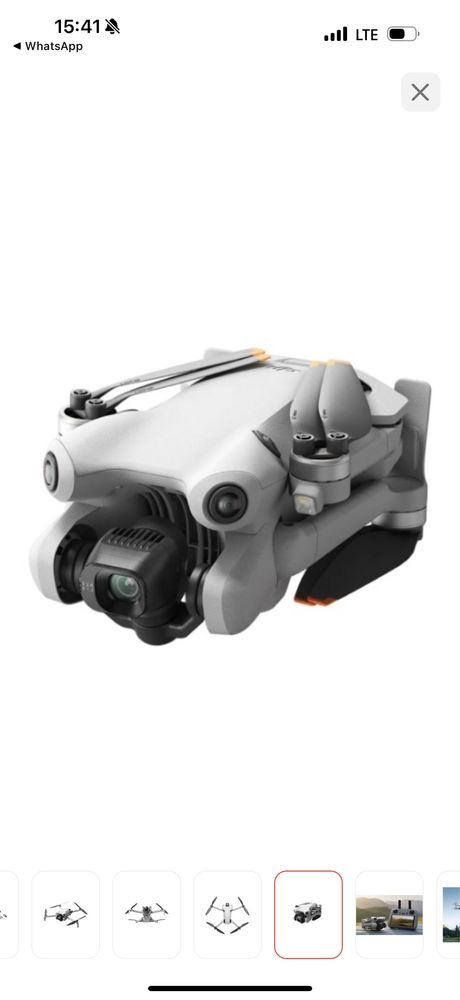 Дрон DJI Mini 4 Pro Fly More Combo Plus (DJI RC 2) белый