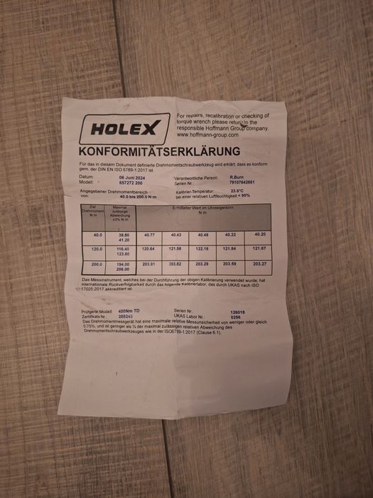 Cheie dinamometrica holex 40-200 NM sau 30-150 Lbf