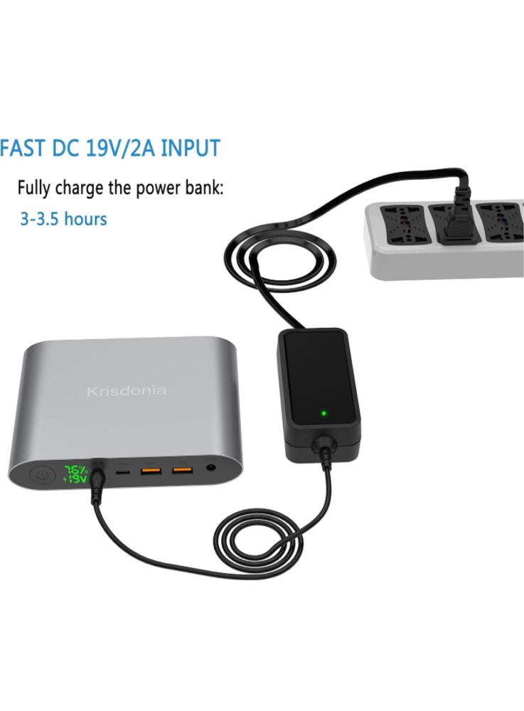 Krisdonia, laptop power bank, sigilat, multi port, transport inclus