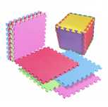 Covor puzzle pentru copii, 18 piese, din spuma EVA, multicolor